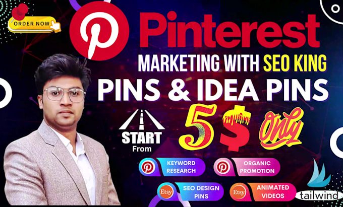 I will be pinterest marketing manager to grow and boost as pin seo king