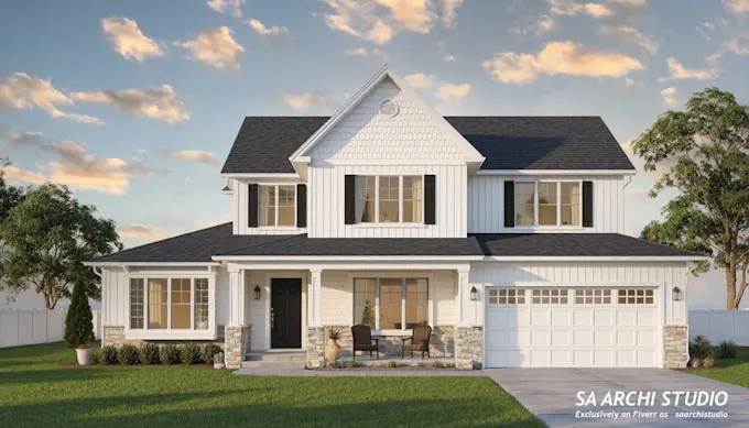 I will render 3d architectural exterior home design, interior house walkthrough video - Image 3