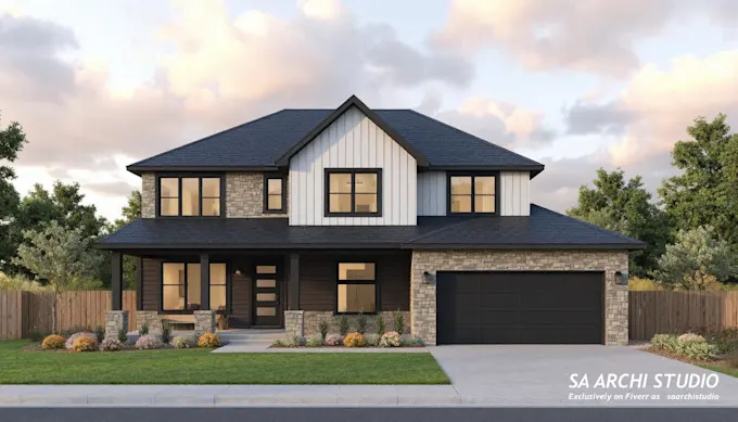 I will render 3d architectural exterior home design, interior house walkthrough video