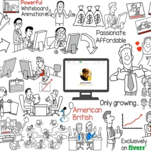 I will create an engaging whiteboard animation explainer video