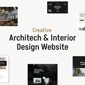 I will design a professional architecture and interior design website