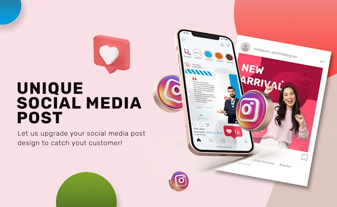 I will design your social media post with an eye catching design