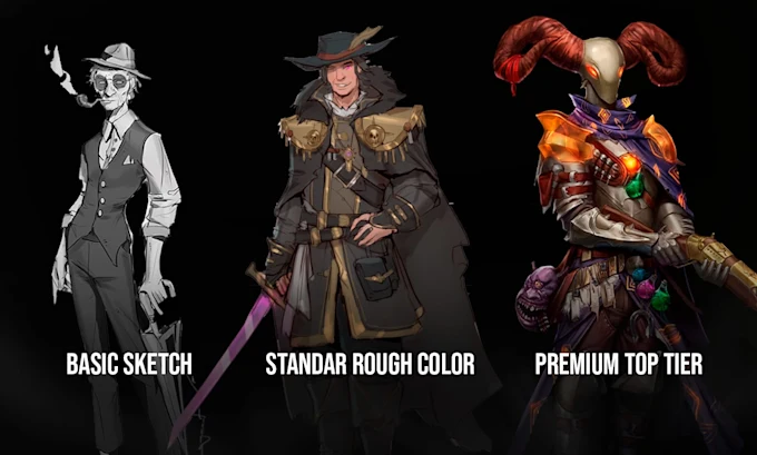 I will paint character concept art and illustrations for you - Image 2