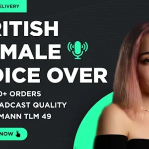 I will record 100 words of studio quality british female voice over