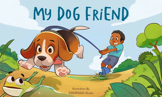 I will draw professional children story book illustration and cover