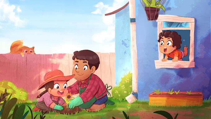 I will draw children story book illustration for kdp amazon