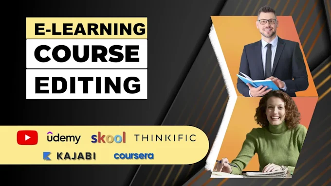 I will edit educational and presenting video course for any online e learning platform