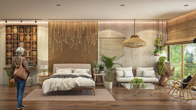 I will do 3d modelling, interior design and realistic 3d rendering using vray