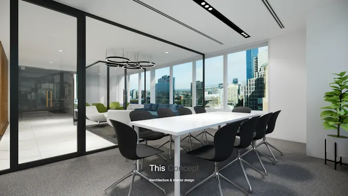 I will do your coworking space, office design