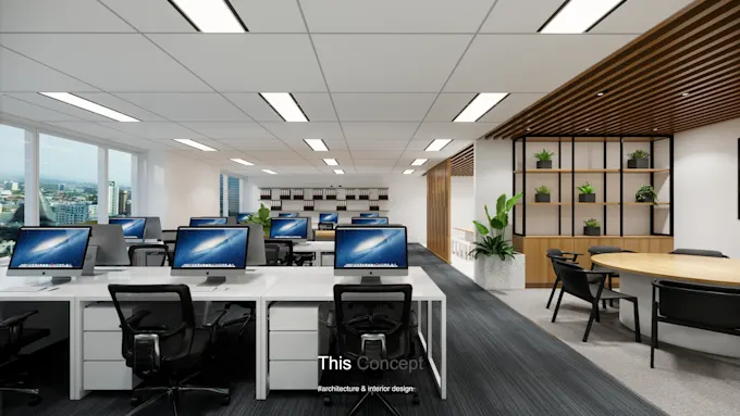 I will do your coworking space, office design - Image 2