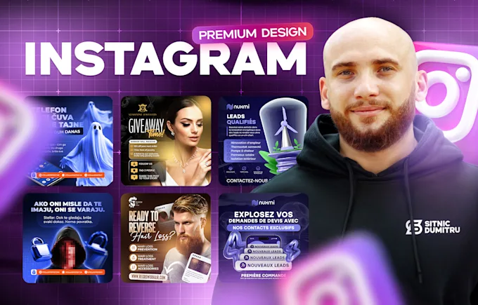 I will design premium quality instagram post