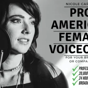 I will record a pro american voiceover for your company